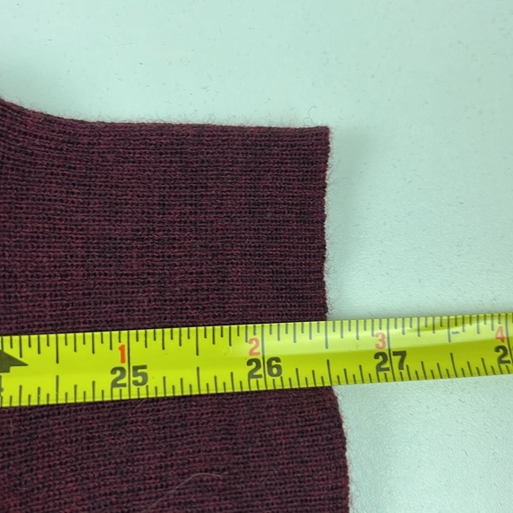 Joseph Abboud Men's Casual Burgundy ¼ Zip Mock Neck Sweater - Picture 7 of 9